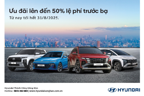 Hyundai Gia Lai – Giảm đến 50% Lệ Phí Trước Bạ – Xe Sẵn Giao Ngay